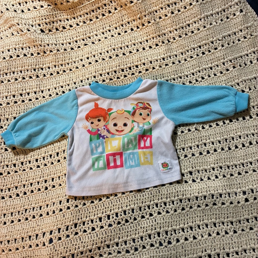 Cocomelon Size 12 Month Kids Long Sleeve Shirt
